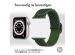 iMoshion Elastisch nylon bandje Apple Watch Series 1-8 / SE - 38/40/41mm - Donkergroen