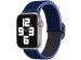 iMoshion Elastisch nylon bandje Apple Watch Series 1-9 / SE - 38/40/41mm - Donkerblauw