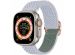 iMoshion Elastisch nylon bandje Apple Watch Series 1-9 / SE / Ultra (2) - 42/44/45/49 mm - Lichtgrijs
