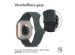 iMoshion Elastisch nylon bandje Apple Watch Series 1-9 / SE / Ultra (2) - 42/44/45/49 mm - Donkergrijs