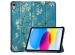 iMoshion Design Trifold Bookcase iPad 10 (2022) 10.9 inch - Groene Plant