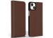 Accezz Premium Leather Slim Bookcase iPhone 14 Plus - Bruin