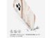 Selencia Aurora Fashion Backcover iPhone 12 (Pro) - Duurzaam hoesje - 100% gerecycled - Wit Marmer