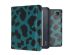 iMoshion Design Slim Hard Case Sleepcover met stand Kobo Libra 2 / Tolino Vision 6 - Green Panther