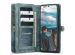 CaseMe Luxe Lederen 2 in 1 Portemonnee Bookcase Samsung Galaxy S22 - Groen