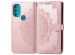 iMoshion Mandala Bookcase Motorola Moto G71 - Rosé Goud