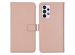 Selencia Echt Lederen Booktype Samsung Galaxy A33 - Dusty Pink