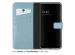 Selencia Echt Lederen Bookcase Samsung Galaxy A13 (5G) / A04s - Air Blue