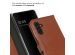 Selencia Echt Lederen Bookcase Samsung Galaxy A13 (5G) / A04s - Lichtbruin