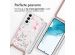 iMoshion Design hoesje met koord Samsung Galaxy S22 - Bloem - Roze