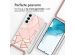 iMoshion Design hoesje met koord Samsung Galaxy S22 - Grafisch Koper - Roze / Goud