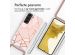 iMoshion Design hoesje met koord Samsung Galaxy S22 Plus - Grafisch Koper - Roze / Goud