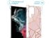 iMoshion Design hoesje met koord Samsung Galaxy S22 Ultra - Grafisch Koper - Roze / Goud
