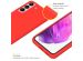 Accezz Liquid Silicone Backcover Samsung Galaxy S22 - Rood