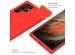 Accezz Liquid Silicone Backcover Samsung Galaxy S22 Ultra - Rood