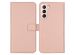 Selencia Echt Lederen Booktype Samsung Galaxy S22 Plus - Dusty Pink