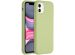 Accezz Liquid Silicone Backcover iPhone 11 - Groen