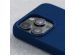 Njorð Collections Suède Comfort+ Case MagSafe iPhone 15 Pro Max - Blue