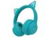 iMoshion Kids LED Light Cat Ear Bluetooth Headphones - Kinder koptelefoon - Draadloze koptelefoon + AUX kabel - Lichtblauw