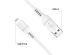 iMoshion Lightning naar USB kabel - Non-MFi - Gevlochten textiel - 1 meter - Wit
