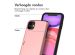 iMoshion Backcover met pasjeshouder iPhone 11 - Rosé Goud