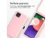 iMoshion Siliconen hoesje met koord Samsung Galaxy A22 (5G) - Roze