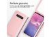 iMoshion Siliconen hoesje met koord Samsung Galaxy S10 - Roze
