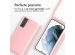iMoshion Siliconen hoesje met koord Samsung Galaxy S21 - Roze