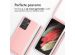 iMoshion Siliconen hoesje met koord Samsung Galaxy S21 Ultra - Roze