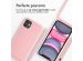 iMoshion Siliconen hoesje met koord iPhone 11 - Roze