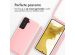 iMoshion Siliconen hoesje met koord Samsung Galaxy S22 - Roze