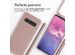 iMoshion Siliconen hoesje met koord Samsung Galaxy S10 - Sand Pink
