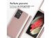 iMoshion Siliconen hoesje met koord Samsung Galaxy S21 Ultra - Sand Pink