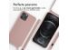 iMoshion Siliconen hoesje met koord iPhone 12 (Pro) - Sand Pink