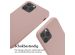 iMoshion Siliconen hoesje met koord iPhone 12 (Pro) - Sand Pink