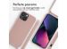iMoshion Siliconen hoesje met koord iPhone 13 Mini - Sand Pink