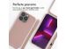 iMoshion Siliconen hoesje met koord iPhone 13 Pro - Sand Pink