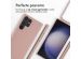 iMoshion Siliconen hoesje met koord Samsung Galaxy S23 Ultra - Sand Pink