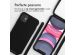 iMoshion Siliconen hoesje met koord iPhone 11 - Zwart