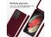 iMoshion Siliconen hoesje met koord Samsung Galaxy S21 Ultra - Donkerrood