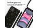 iMoshion Siliconen design hoesje met koord iPhone 11 - Sky Black