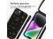 iMoshion Siliconen design hoesje met koord iPhone 14 Plus - Sky Black