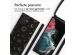 iMoshion Siliconen design hoesje met koord Samsung Galaxy S22 Ultra - Sky Black
