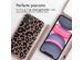 iMoshion Siliconen design hoesje met koord iPhone 11 - Animal Pink