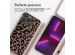iMoshion Siliconen design hoesje met koord iPhone 13 Pro Max - Animal Pink