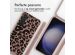 iMoshion Siliconen design hoesje met koord Samsung Galaxy S23 - Animal Pink
