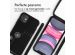 iMoshion Siliconen design hoesje met koord iPhone 11 - Dandelion Black