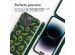 iMoshion Siliconen design hoesje met koord iPhone 14 Pro - Avocado Green