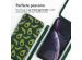 iMoshion Siliconen design hoesje met koord iPhone Xr - Avocado Green