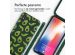 iMoshion Siliconen design hoesje met koord iPhone X / Xs - Avocado Green